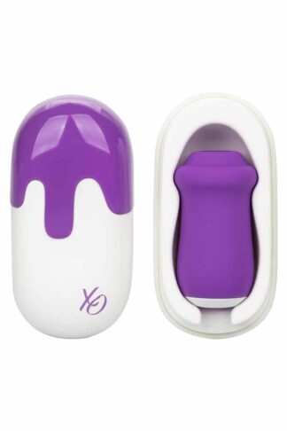 Petit suceur de clitoris de voyage Le Lotus d'Or violet avec son étui de protection assorti