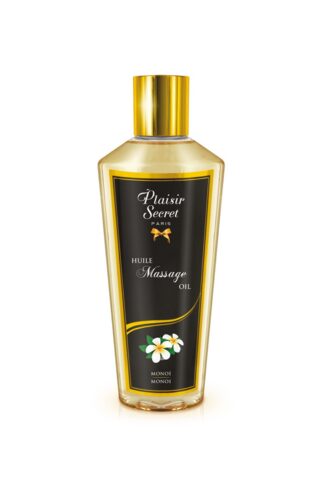 Flacon d'huile de massage sèche naturelle Sable d'Or au monoï par Plaisir Secret.