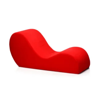 Canapé de position ergonomique rouge La Courbe de l'Infini - Mobilier érotique design.