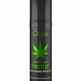 Flacon de gel stimulant au chanvre Éveil du Chanvre par Orgie, procurant un fourmillement intense.