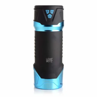 Masseur à succion technologique noir et bleu L'Onde de Cristal.