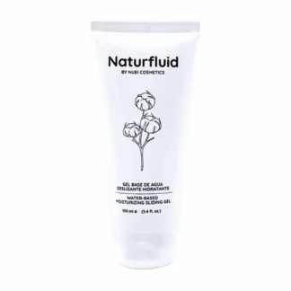 Flacon transparent de lubrifiant à base d'eau La Source de Cristal (Nuei), texture naturelle, 100ml.
