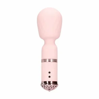 Mini vibromasseur wand puissant Sceptre de Morphée rose.